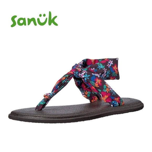 Sanuk Lil Yoga Sling Youth Sandals - Picture 1 of 10
